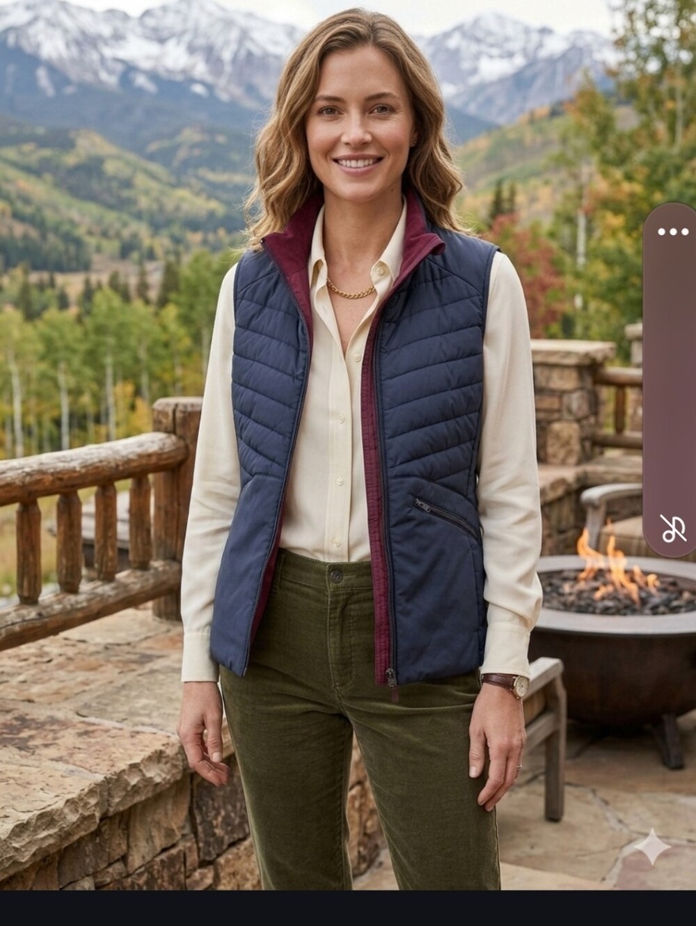 AETHER APPAREL Navy Quilted Vest